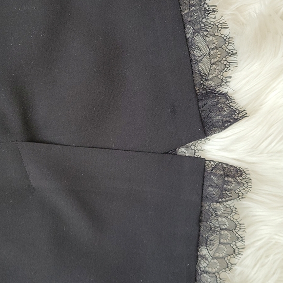 Forever 21 Black Pencil Skirt (Lace Hem) - Picture 10 of 12